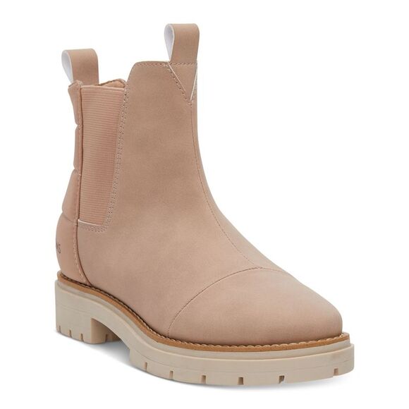 NWT TOMS Womens Beige Goring Skylar Round Toe Chelsea 7 - Picture 1 of 5